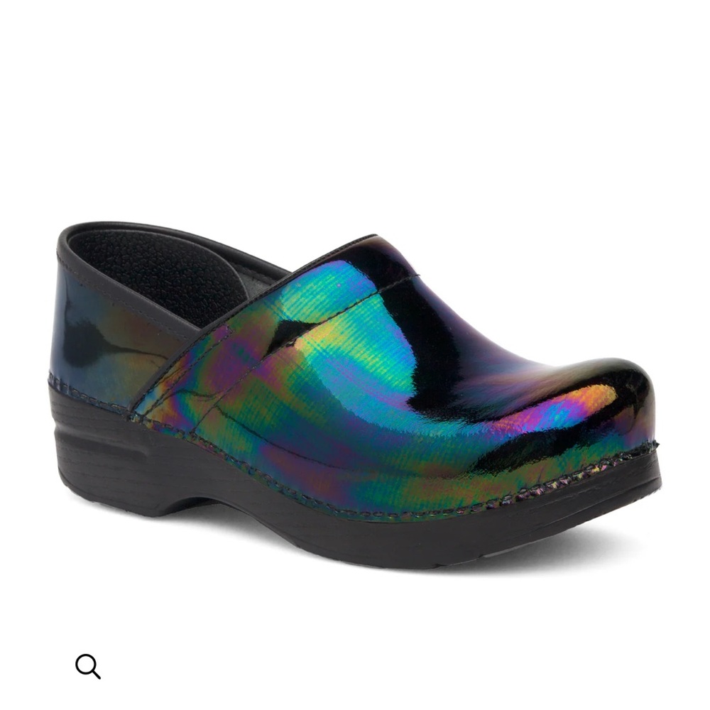 Dansko Women’s Iridescent Black Slip-On Clog